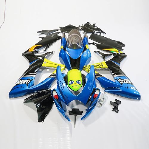 Suzuki GSXR 600-750 2006-2007 Grey And White ABS Fairings Monster Fairings
