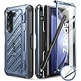 SUPCASE for Galaxy Z Fold 5 Case with S Pen Holder (Unicorn Beetle Pro), [Built-in Screen Protector & Stand] [Military-Grade Protection] Heavy Duty Protective Phone Case for Samsung Fold 5, Tilt