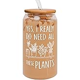 Pawzity Gifts for Plant Lovers - Plant Lover Gifts - Christmas Gift for Plants Lovers - Plants Lover Ideas for Women - Gardening Gift Ideas - 16 Oz Can Glass