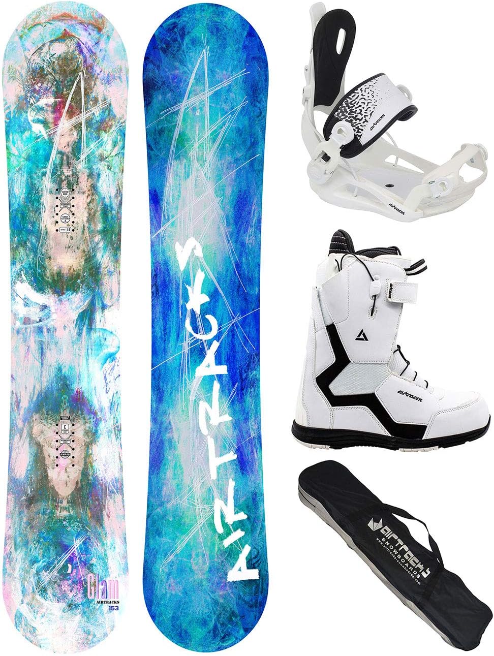 Snowboard binding Master Fastec 180 W Ladies White Buy online