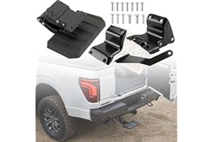 F150 Rear Bed Step for Ford F-150 2024 2025 2026 (Not for Drop Tailgate) Truck Bed Side Step Retractable Bumper Step Tailgate