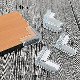 14 Pack Corner Protector for Baby, Clear Corner Guards for Furniture Table Edge Bumper Cushion Corner Protectors for Against Sharp Corners