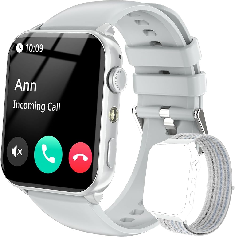 IOWODO Smart Watch for Women Men 1.91" HD Call Fitness Tracker HR SpO2 IP68