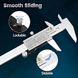Housolution 6 Inch Digital Caliper Stainless Steel Inch/Metric 4 Measuring Ways view 5
