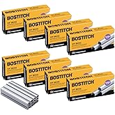 Bostitch Office B8 PowerCrown 0.25 Inch Staples, Pack of 40,000 Staples, (STCRP21151/4-8), Silver