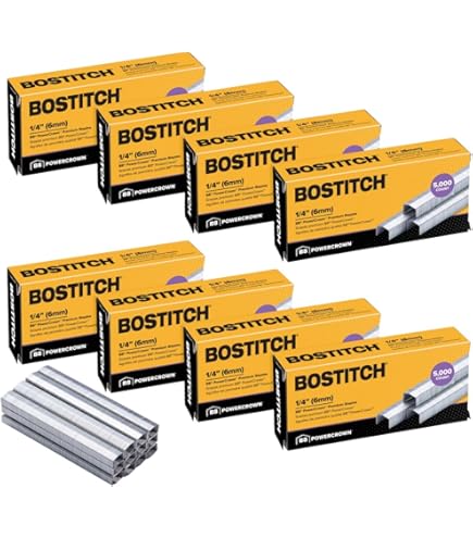 クリックス　10本セット Amazon.com: Bostitch Office B8 PowerCrown Staples, 0.25