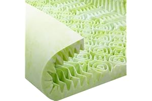 WELZONA 3 Inch Memory Foam Mattress Topper Full Size, 7-Zone Egg Crate Foam for Back Pain, Gel Cooling Mattress Topper, Slow-Rebound Bed Topper, Pressure Relief Mattress Pad Full, Comfortable Mattress Toppers