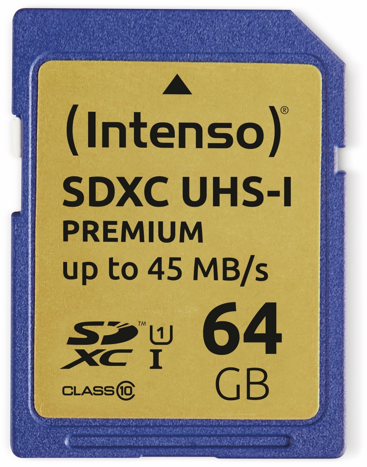 Intenso Premium SDXC UHS-I 64GB Class 10 Memory Card Blue, 1 piece