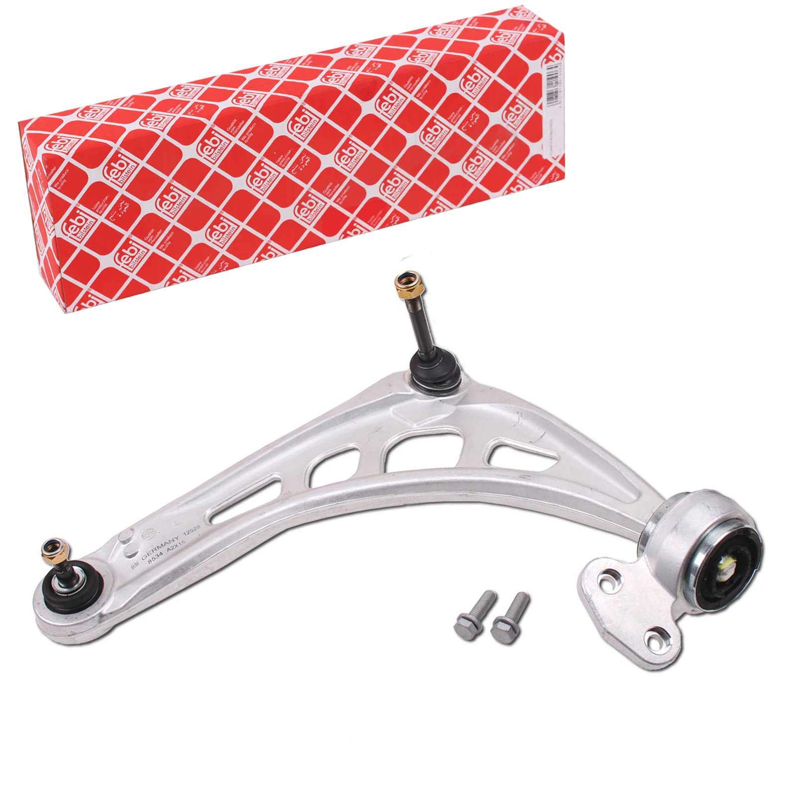 febi bilstein 18802 Control Arm with hydraulic bush, joint, bracket and nut, pack of one