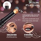 HQDA 6PCS Eyeshadow Stick Set Shimmer Metallic Waterproof Long Lasting view 7