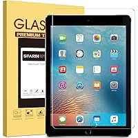New iPad 9.7" (2018 & 2017) / iPad Pro 9.7 Screen Protector, SPARIN Tempered Glass Screen Protector - Apple Pencil Compatible/High Definition/Scratch Resistant