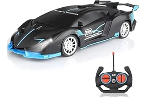 RC Car 1:18 Scale High Speed Remote Control Car, 2.4GHz RC Drift Car with LED Headlights, Hobby Grade Racing Vehicle Sports M