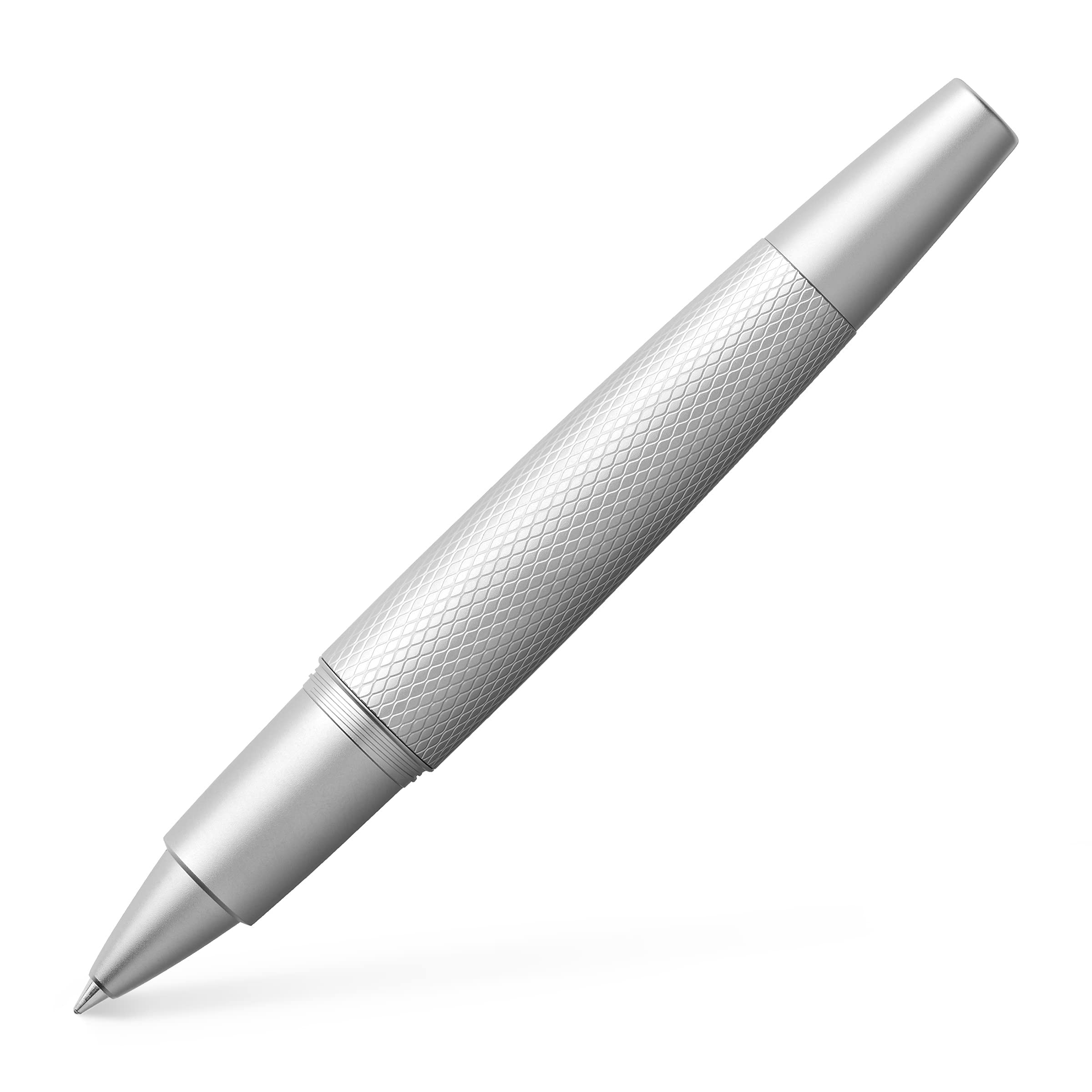 Faber-Castell E-motion Rollerball Pen - Pure Silver, Tintenroller, 148675