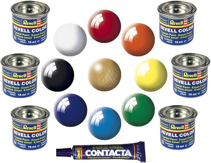 Any 6 Revell Enamel Model Paints 6 Tins of Revell Paint for Scale