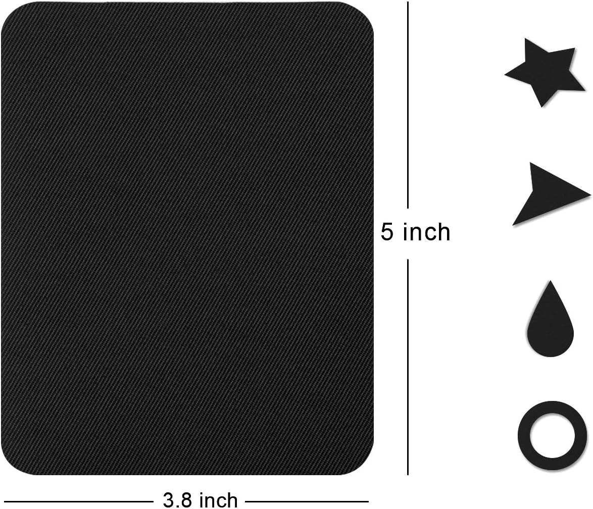 AUGSHY 20 Pieces Black Iron On Patches, 5 inch X 3.8 inch,Great for Repairs for Pants Jeans, Shirts and Clothing - Image 3