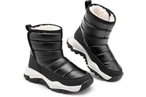 STELLE Toddler Snow Boots Boys Girls Winter Cold Weather Waterproof Non Slip Warm Shoes for Little Kids