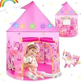 Dikence Unicorn Pop Up Tent Kids Playhouse Teepee Princess Castle 3-7