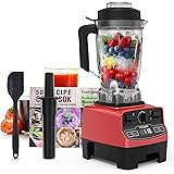 homgeek Countertop Smoothie Blender 1450W, High Speed Blender for Kitchen with 4 Blending Preset Programs, 8 Adjustable Speed