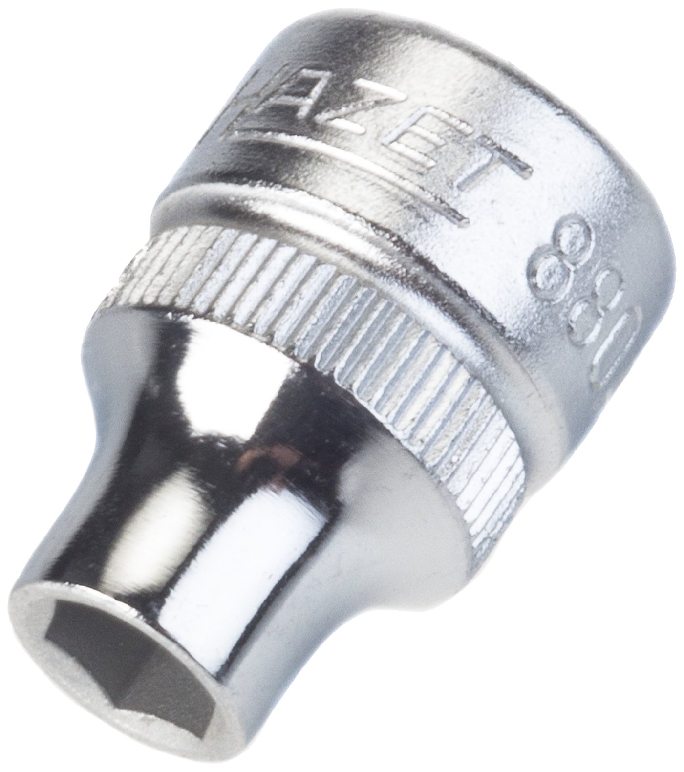 HAZET 880A-1/4 24 mm 12-Point Traction Profile Socket - Chrome-Plated/Polished