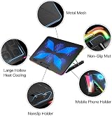 LIANGSTAR Laptop Cooling Pad 6 Fans 10 RGB Modes 7 Height Adjustable 11.3-17 in view 8