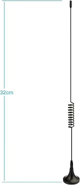 Bingfu Dual Band 978/1090MHz 5dBi ADS-B Antenna Magnetic Base SMA MCX 2-Pack view 2
