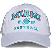 Football Fans Embroidered Hat for Men Women Sport Fans Classic US Cities Adjustable Baseball Cap