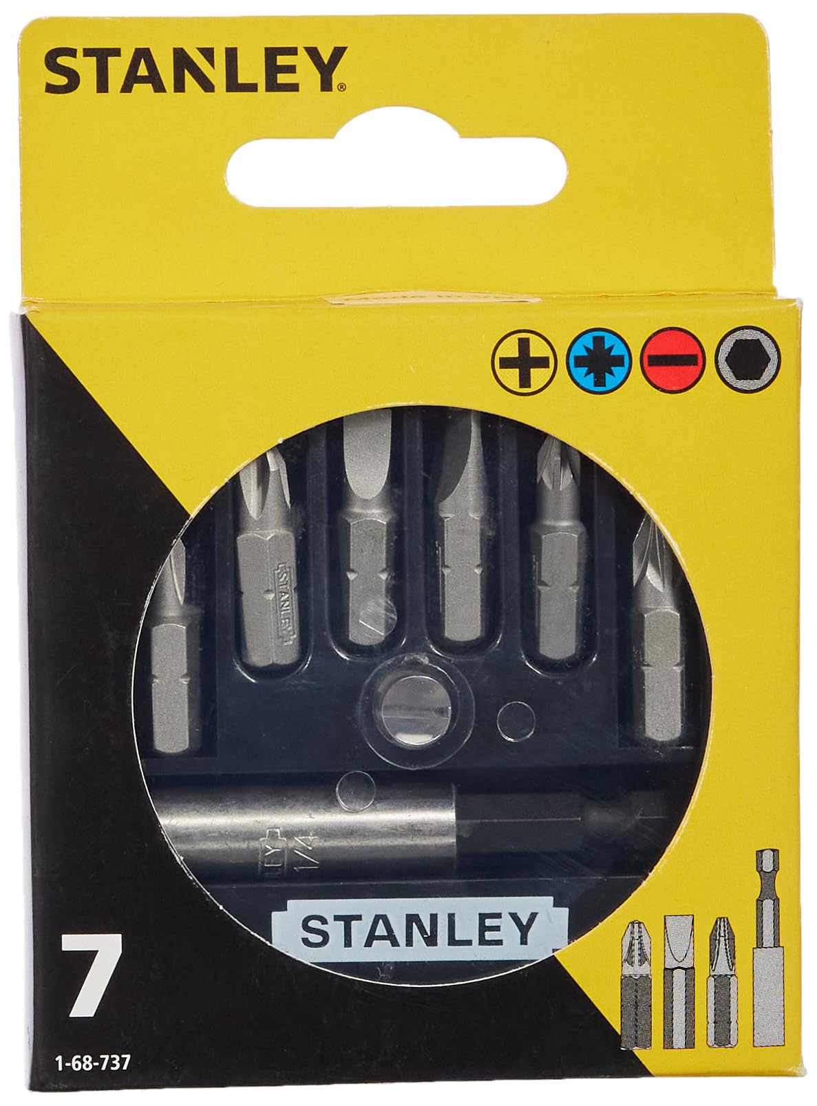 Stanley 7PC Insert Bit Set (Ph/Sl/Pz) 1 68 737