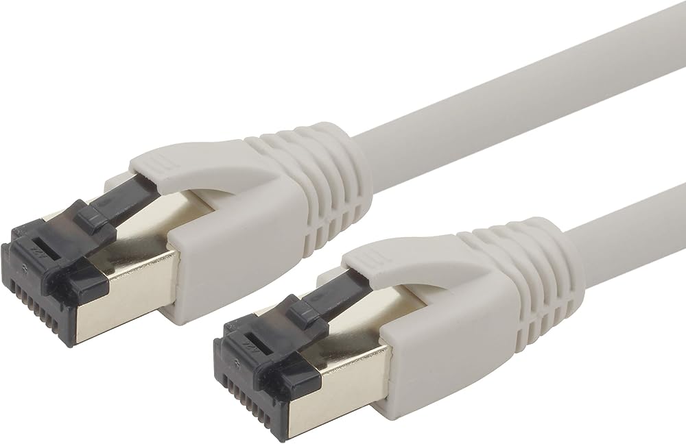 1aTTack.de Cat 8 Network Cable 0.5m Gray 2000 MHz 40 Gbit s LSZH Ethernet Patch