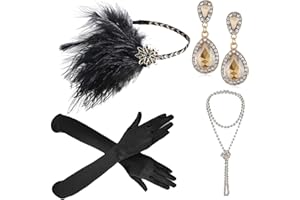 ZeroShop 1920s Flapper Accessories Set for Roaring 20s Costumes