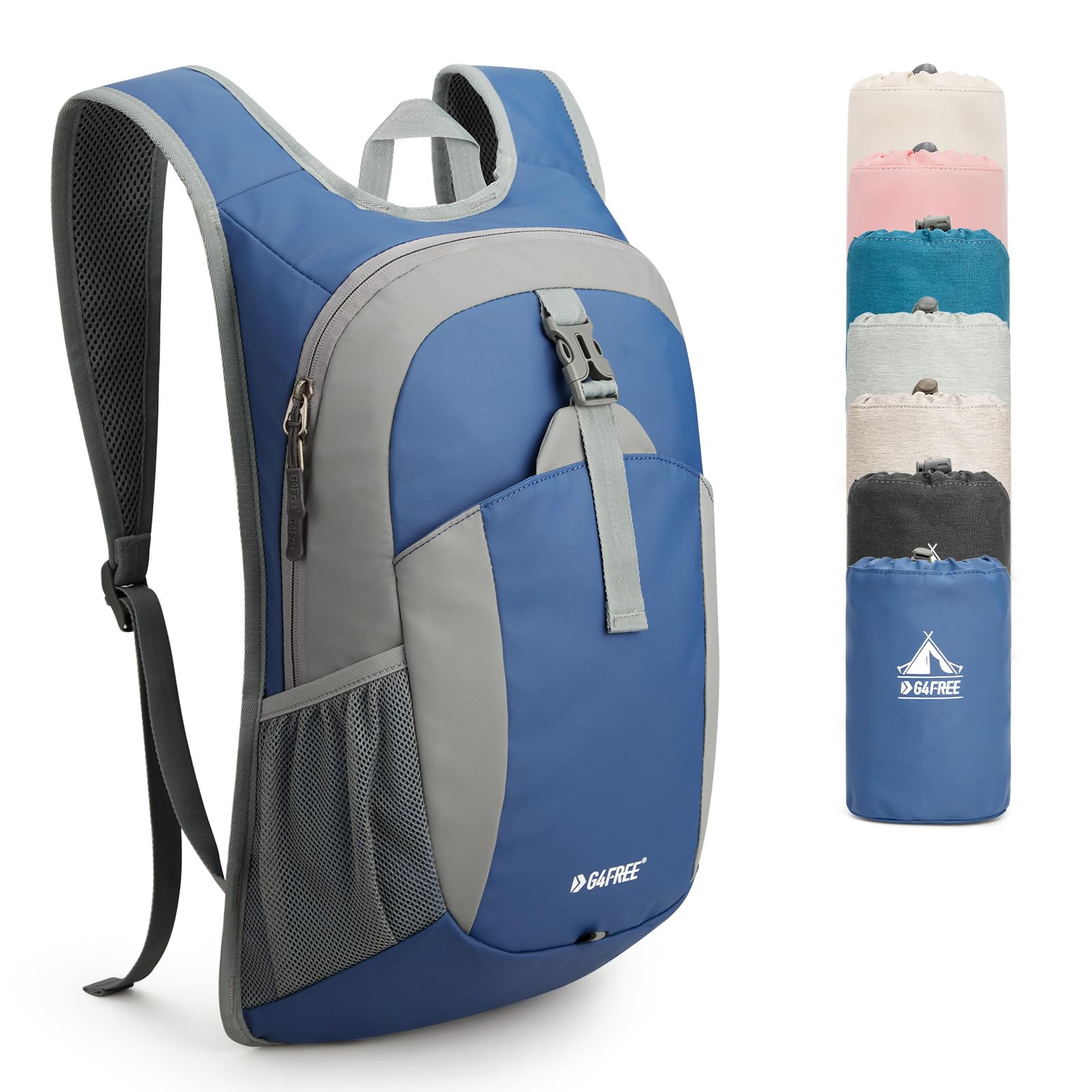 G4Free 12L Foldable Hiking Backpack Lightweight Small Travel Rucksack for Outdoor Walking Casual Unisex Bag