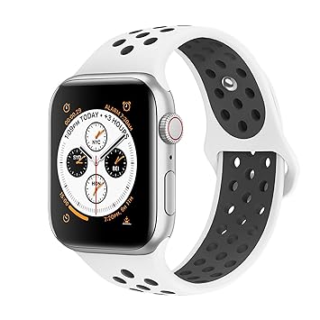 VIKATECH Für Apple Watch Armband 38mm, Weiche Silikon Ersatz Armbänder für Apple Watch Armband 38mm Series 3/2 / 1, Sport, Ed