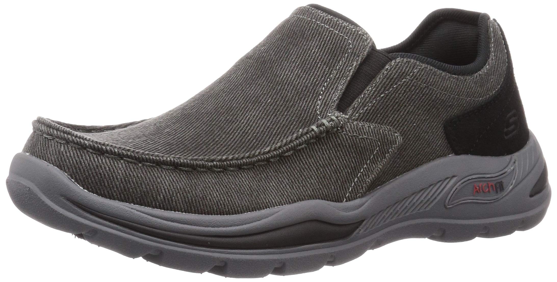 Skechers Men's Arch Fit Motley Rolens Sneaker, Black, 9 UK X-Wide Image