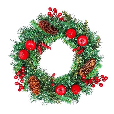 Amuster 30cm Weihnachtsdeko Weihnachtskranz Adventskranz
