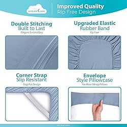DREAMCARE Queen Size Sheets - Cooling Bed Sheets