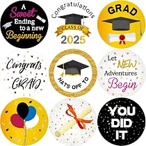 2025 Graduation Stickers 500-Piece Graduation Stickers - Class Of 2025 ...