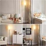 Aooshine Floor Lamp Modern Linen Shade 64 Tall Reading Light with Bulb view 7