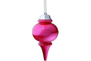 Xodus Innovations WP680 Battery Powered Hanging Decorative Outdoor Pulsing 8" Finial Light with Sensor Turns-On at Dark, Red