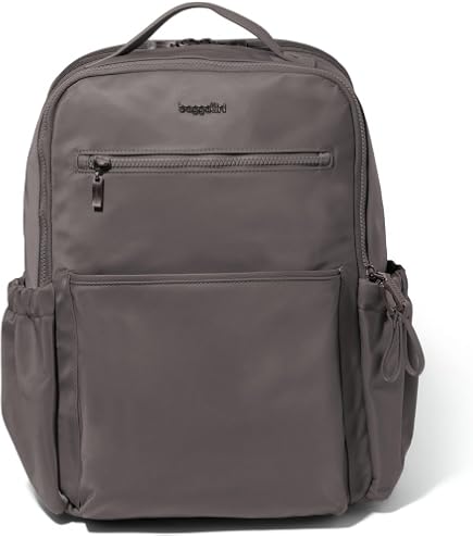 Baggallini Essential Laptop Backpack - 16x12 Inch Travel Backpack with 16