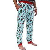 Dr. Seuss The Grinch Mens Christmas Holiday Santa Pajama Pants with Pockets