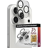 ZAGG Glass Elite iPhone Camera Lens Protector for iPhone 17 Pro Max / 17 Pro - Camera Frame, Maximum Impact & Scratch Protection, Anti-Reflective Technology, Smudge-Resistant, Precise Fit