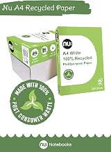 nu: A4 Recycled Multipurpose Paper White 500 Sheets Smooth Surface view 3
