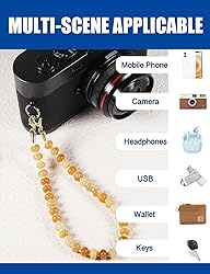 Handmade Natural Gemstone Beaded Charm Cell Phone