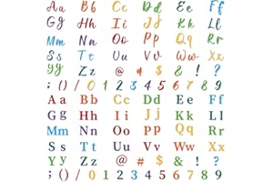 5 Pack Metal Cutting Dies with Alphabet A-Z Numbers 0-9 and Symbols Carbon Steel Die Cuts for Card Making Scrapbooking Suppli