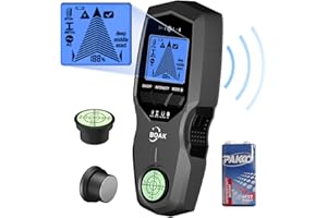 BOAK Stud Finder Wall Scanner - 5 in 1 Electronic Stud Detector with Upgraded Smart Sensor,Stud Sensor with Percentage LCD Display&Audio Alarm for Wood,AC Live Wire,Metal Studs,Detection Joist Pipe