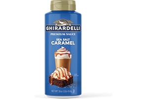 GHIRARDELLI Premium Dessert Sauce 16 oz Bottle, Sea Salt Caramel – Smooth Salted Caramel for Desserts & Drinks