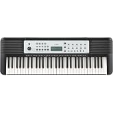 Yamaha 61-Key Portable Keyboard for Beginners with Built-In Songs, Quiz Mode, Music Rest, with Power Adapter YPT280