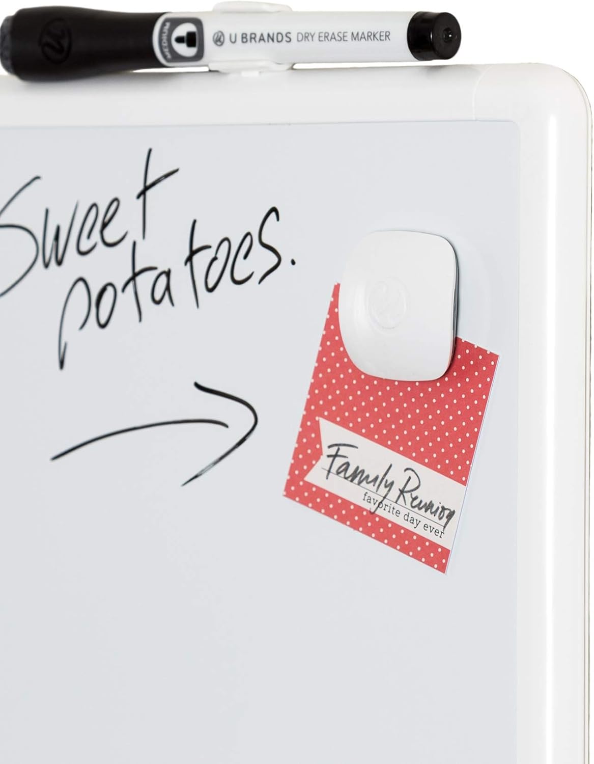 U Brands Contempo Magnetic Dry Erase Board, 11 x 14 Inches, White Frame : Office Products