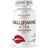 Hallusa Natural Hallosmine Ultra Diosmin 500mg & Hesperidin 150mg – Heavy Legs, Swelling & Vein - Blood Circulation Supplements, 60 Caps