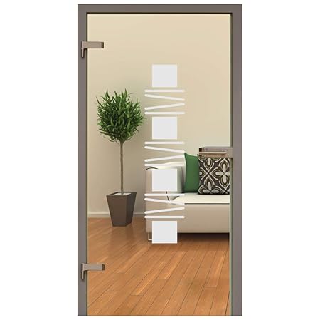 rs-interhandel Glastür Aufkleber Tattoo Folie Glasdekor Fensterfolie Sichtschutz Wohnzimmer oder für alle Glasflächen Folie T