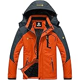 GEMYSE Men's Mountain Waterproof Ski Snow Jacket Winter Windproof Rain Jacket